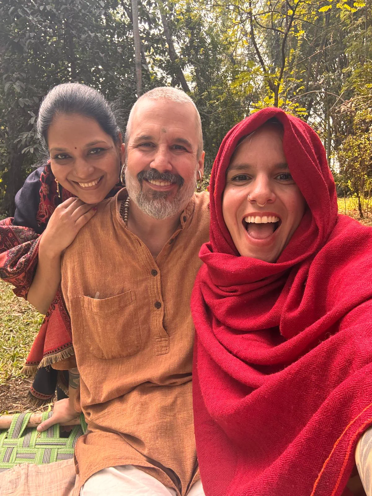Harshada with two women outdoors