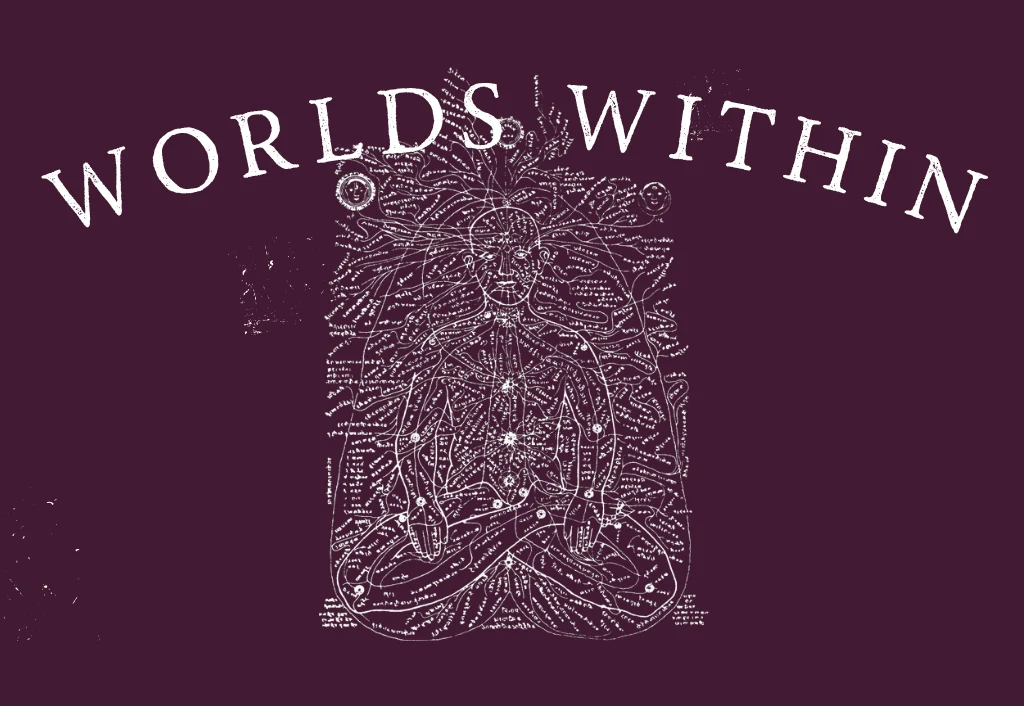 Worlds Within course artwork: a yogic map of the subtle body